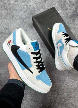 Мужские кроссовки AIR JORDAN 4 RETRO LS OREO Black Tech Grey-Black You голубые