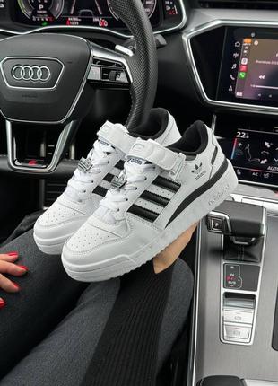 Женские кроссовки adidas forum 84 low new white black 36-40-41