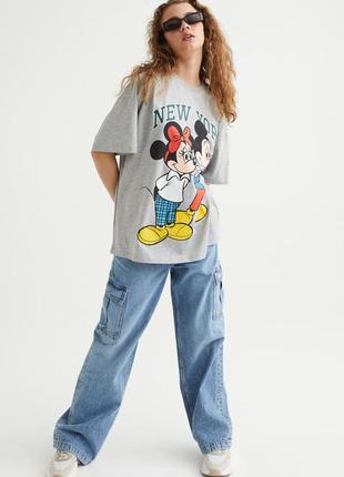 Футболка oversize h&m (ейч енд ем) disney (дісней)3 фото