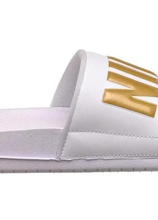 Шлепанцы женские nike wmns offcourt slide white metallic gold3 фото