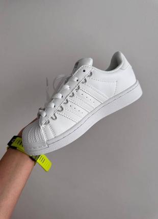 Женские кроссовки адидас суперстар белые премиум / adidas superstar « good vibes » premium5 фото