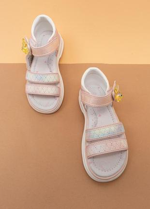 Босоніжки сандалі для дівчинки 27-32 рожеві детские босоножки для девочки tom.m5 фото