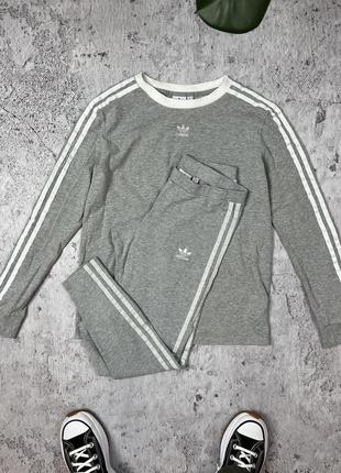 Костюм спортивный серый adidas originals