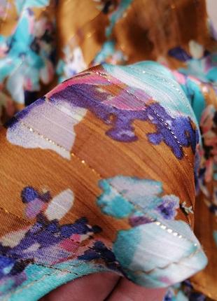 Фантастична  сукня міді у квітковий принт6 фото