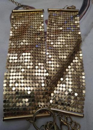 Чокер с цепочками bijoux indiscrets desir metallique collar, золотой7 фото