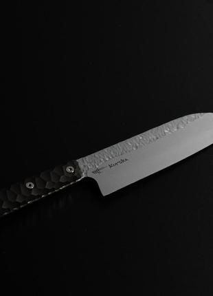 Кухонный нож сантоку ручной работы7 фото
