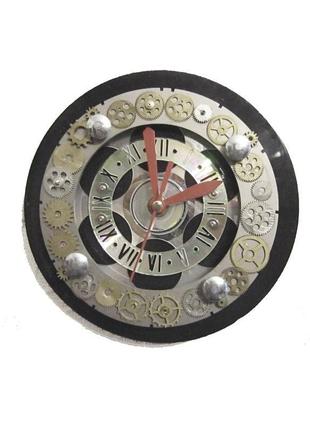 Необычные настенные декоративные часы в стиле стимпанк1 фото
