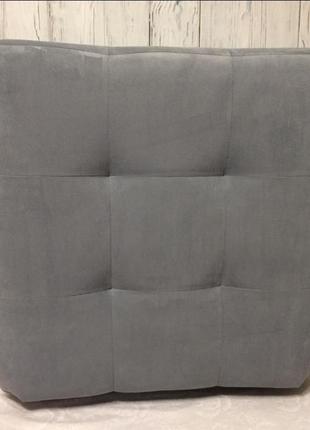 Пуф квадратний куб 45х45 см темно-сірий trinity 145 фото