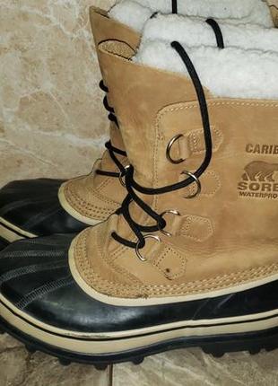 Ботинки, сапоги зимние sorel caribou, размер 41-42