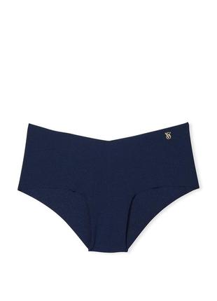 Трусики чикини бесшовные victoria's secret no-show cheeky panty noir navy