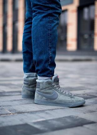 Nike blazer mid grey winter