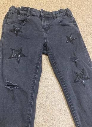 Джинси, джинси на дівчинку, c&a, чорні джинси3 фото