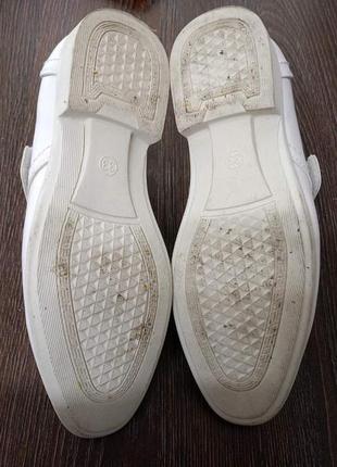 Белые туфли 33 размер 22 см стелька6 фото