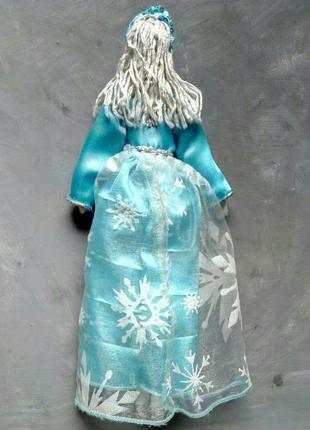 Лялька "снегурка" в стилі тільда, текстильна, інтер'єрна5 фото