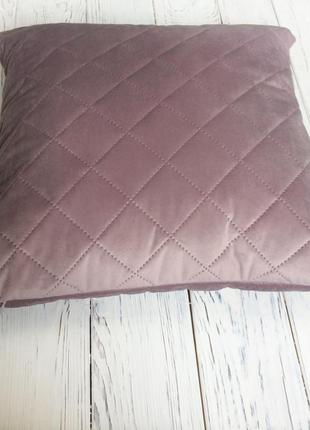 Декоративная подушка diamond розовая2 фото