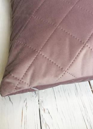 Декоративная подушка diamond розовая4 фото