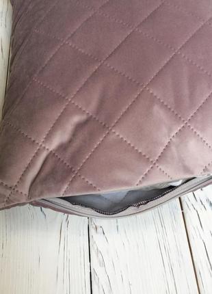 Декоративная подушка diamond розовая5 фото