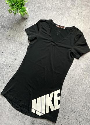 Женская футболка  nike pro logo ss top!3 фото