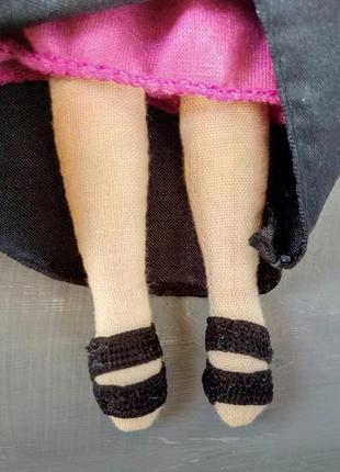 Лялька "елеонора" в стилі тільда, текстильна, інтер'єрна6 фото