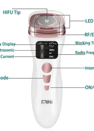 Массажер mini hifu для лифтинга подтяжки омоложения лица3 фото