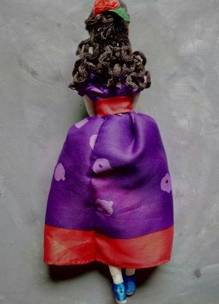 Кукла "виолетта" в стиле тильда, текстильная, интерьерная4 фото