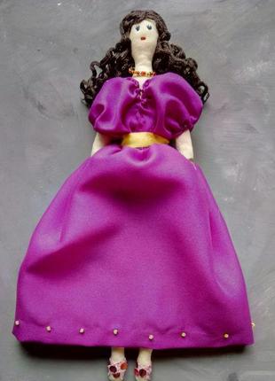 Лялька "сирена" в стилі тільда, текстильна, інтер'єрна3 фото