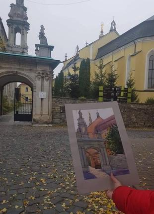 Г. каменец -подольский. ворота кафедрального собора.2 фото