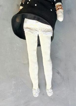 Лялька "жозефіна" в стилі тільда, текстильна, інтер'єрна7 фото