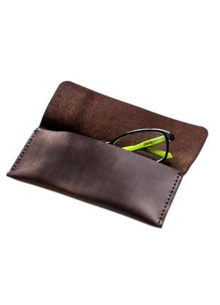 Чехол для очков glasses case brown just feel3 фото