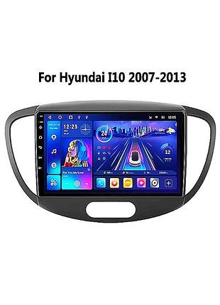 Магнитола android hyundai i10 2007-2013, 8/128, 8 ядер, carplay, слот под сим-карту + рамка!