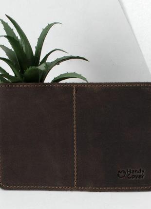 Мужской подарочный набор в коробке handycover №43 коричневый (ключница, обложка на id паспорт)10 фото