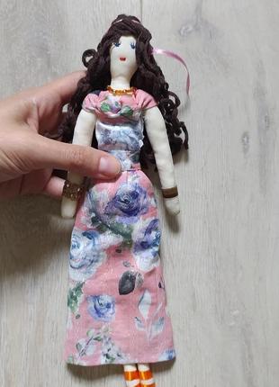 Кукла "шарлотта" в стиле тильда, текстильная, интерьерная2 фото