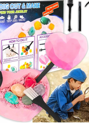 Игрушечный набор маленький археолог кристальная шахта