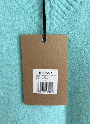 Жилетка stussy brushed mohair vest оригинал ganni acne jacquemus4 фото