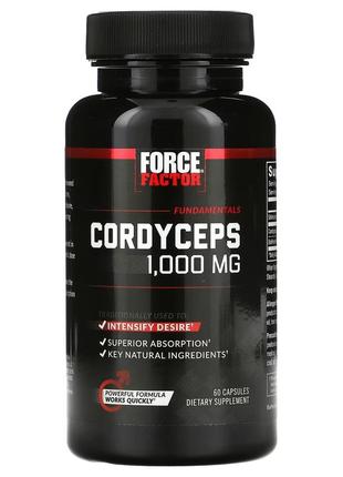 Кордицепс, 500 мг, 60 капсул кордіцепс force factor