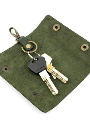 Жіночий подарунковий набір handycover №44 зелений (гаманець, 2 обкладинки, ключниця) в коробці10 фото