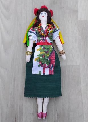 Кукла украинка "маричка" в стиле тильда, текстильная, интерьерная1 фото