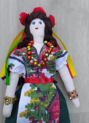Кукла украинка "маричка" в стиле тильда, текстильная, интерьерная2 фото