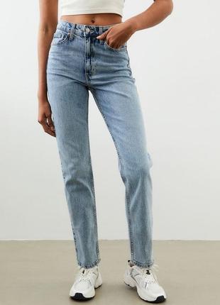 Джинси h&m vintage straight high jeans1 фото