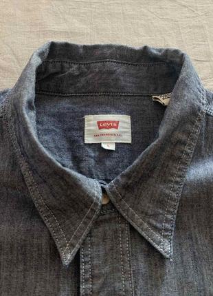 Сорочка, джинсова сорочка levi's p. l2 фото