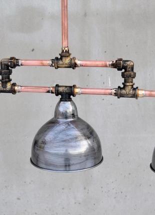 Медная промышленная лампа в индустриальном стиле1 фото