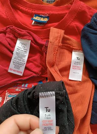 Набір лот футболки для хлопчика на 5-6 років зріст 110-116 см4 фото
