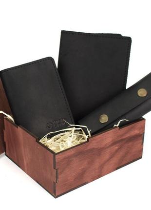 Мужской подарочный набор в коробке handycover №46 черный2 фото