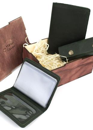 Мужской подарочный набор в коробке handycover №46 зеленый4 фото