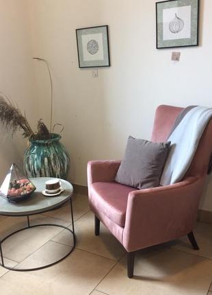 Кресло classic розовое1 фото