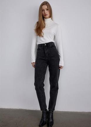 Authentic jeans eco product  жіночі  джинси mom2 фото