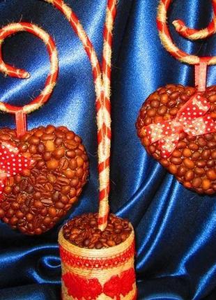 Топиарий - валентинка "два сердца" к 14 февраля5 фото
