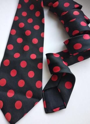 ☕️🎩🌂 стильный винтажный шелковый галстук унисекс премиум бренд cecil gee☕️🎩🌂5 фото