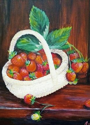 Картина "корзинка ягод".