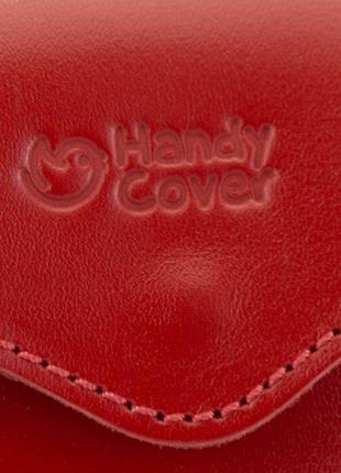 Футляр для окулярів шкіряний handycover hc0085 (червоний)7 фото